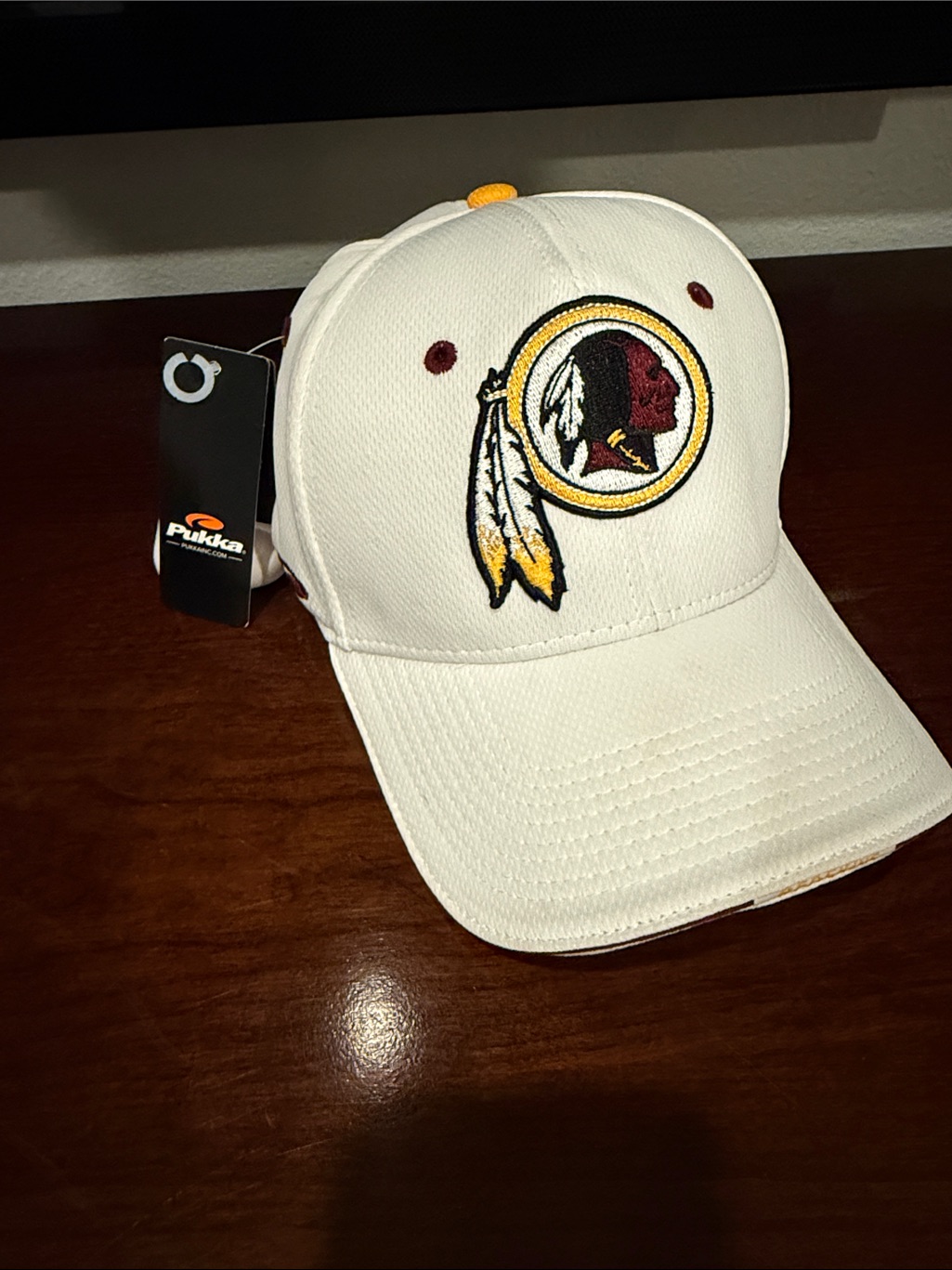 Pukka White Team Logo Baseball Cap  White